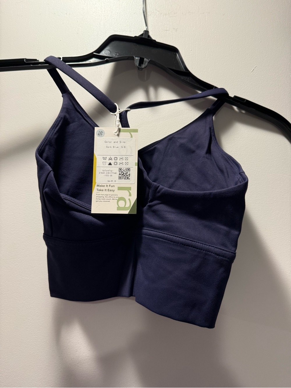 HALARA Girls Navy Blue Strappy Tank Top Kids S/8 - Picture 3 of 3